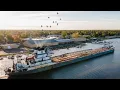 Calumet sliding out with the current Saginaw River cam 22