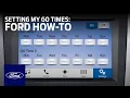 Ford Electric Vehicles Setting My GO Times Ford How-To Ford