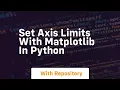 set axis limits with matplotlib in python
