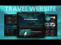 Create A Responsive Tour Travel Agency Website Design - HTML CSS SASS JAVASCRIPT Step By Step