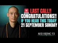 Download Lagu 🔥 “FINAL CHANCE: Congratulations If You Hear This Today Sunday – It’s Happening Now | Shi Heng Yi”