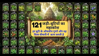 121 जड़ी बूटियाँ आयुर्वेद का महाकोश  संपूर्ण गाइड पूरी जानकारी हिंदी में121 Herbs Ayurveda's Encyclo