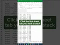 VSTACK Sheets in Excel