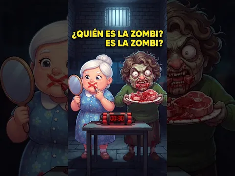 ¿Abuela normal vs abuela zombi? ¡Adivina el misterio! 🕵️‍♂️🔥 #shorts #acertijo