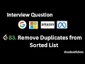 83 Remove Duplicates from Sorted List - Python