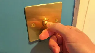 Brushed brass toggle light switch REVIEW