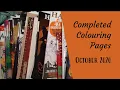 Completed Colouring Pages - October 2020