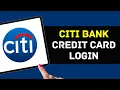 Citi Bank Credit Card Login How To In to Citi Bank Credit Card Account 2024