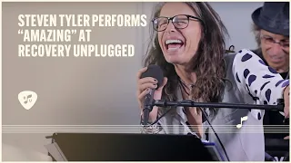 Steven Tyler performs Amazing at Recovery Unplugged Behavioral Health