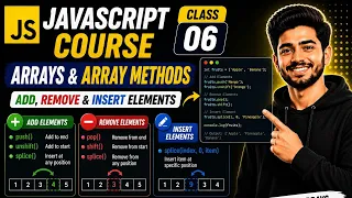 JavaScript Course Class 06 Arrays Array Methods Add Remove Insert Elements