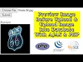 Upload Image With AJAX PHP MySQL With Image Before Upload JavaScript