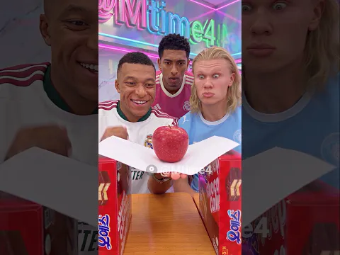 Haaland’s Apple Challenge Had Mbappé Stuck 😵‍💫🍎 #parody #football #haaland