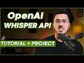 OpenAI Whisper Tutorial to Text Translator Website Project