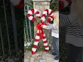 DIY GIANT LIGHT UP CANDY CANES