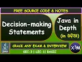Java Odia Decision-making Statements if if-else switch-case in Java SEC 3 LEC 1
