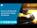 Done in 60 Seconds Automotive Design Simulation with SimScale and Onshape