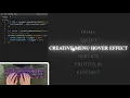 ASMR Programming - Creative Menu Hover Effects Tutorial with HTML CSS JavaScript