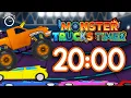 Monster Truck Crush Timer for Kids 20 Minute Visual Countdown