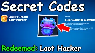 NEW Loot Hacker Klombo is OP in FORTNITE SEASON 4 SPRITE CODES! (New Secret Codes)
