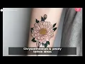 November Flower Tattoos Chrysanthemum Peony