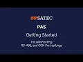 PAS - Getting Started RS 485 Modbus RTU communication Troubleshooting COM Ports