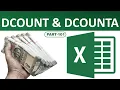 DCOUNT vs DCOUNTA in Excel - Count Numbers Text Easily