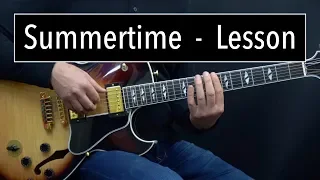 Summertime Dm Lesson Easy Advanced Jazz Guitar Lesson By Achim Kohl 