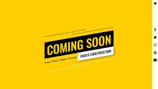 Responsive Coming Soon Page Design using HTML CSS JavaScript