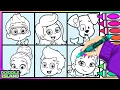BUBBLE GUPPIES Coloring Page - Follow Along Color
