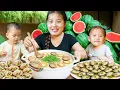 Download Lagu Harvest giant oysters and cook delicious porridge, pick watermelons and catch fish in the fields