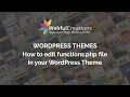 How to edit WordPress theme s functions php file Webful Creations