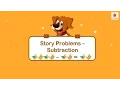 Learn Subtraction using Story Mathematics Book B Periwinkle