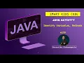 Smart Kids Code Activity - Learners Identify Variables and Methods in JAVA code