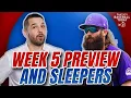 Week 5 Two-Start Pitchers Sleeper Hitters Fantasy Baseball Advice