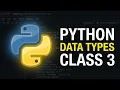 Data Types In Python Class 3