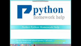 Perfect Python Homework Help