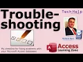 Microsoft Access Troubleshooting Checklist - Fix Errors Problems Workarounds Issues Corruption