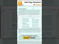 Easiest Way to Add Page Numbers in Apple Pages Short