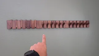 Quellance Wall Mounted Heavy Duty Wooden Coat Rack with 6 Hooks for Hanging QUICK OVERVIEW