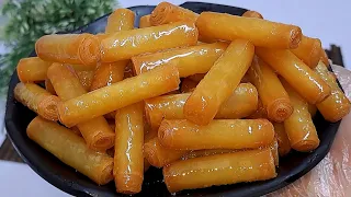 اصابع الجلاش ف3دقايق هتعمليه بدون فرن ولا سمنه ولا توريق احسن من الجاهزه جربيها هتنبهري بجماله 