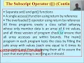 OOP Lecture-15 Subscript Operator Overloading By CRD