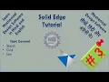 Solid Edge Beginner Tutorial - 3 Sketch Grid Line