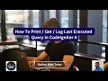 CodeIgniter 4 Tutorials How To Print - Get Last Executed Query How To Log Last Executed Query