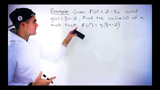 Grade 11 Functions MCR3U Ontario - Solve Equation with Function Notation