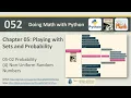 Math with Python 052 - 05-02 4 nonuniform random numbers
