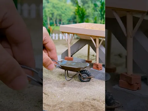Building a Super Unique Flood-Resistant House! #vfuho #miniature #house #shorts