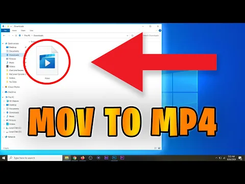 Download MP3 How to Convert Mov to Mp4 in Windows 10 FAST! NO SOFTWARE (2020)