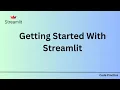 Getting Started with Streamlit in Python Code Practice AWS