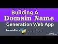 Building A Domain Name Generation WebApp with Python and Flask
