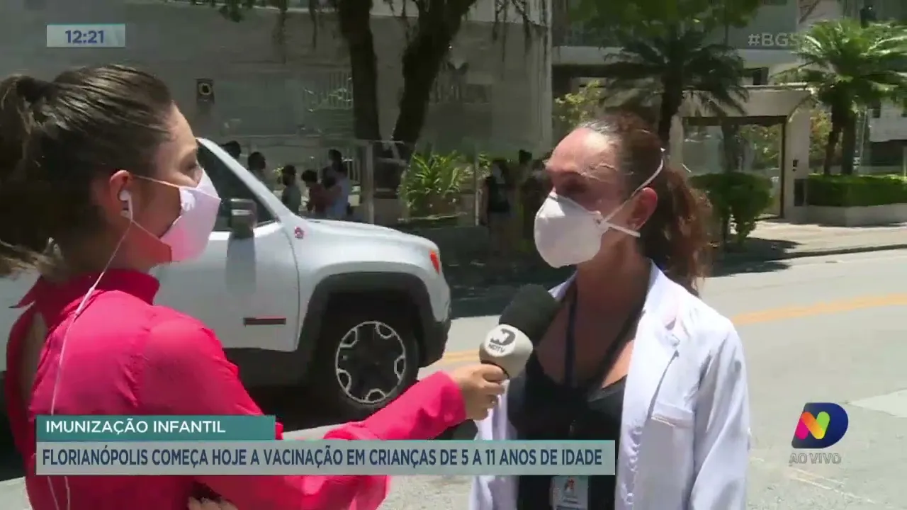Florianópolis começa hoje a vacinação em crianças de 5 a 11 anos de idade